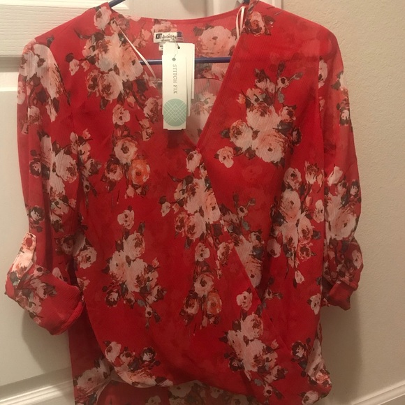 Stitch Fix Floral Blouse - Picture 2 of 5